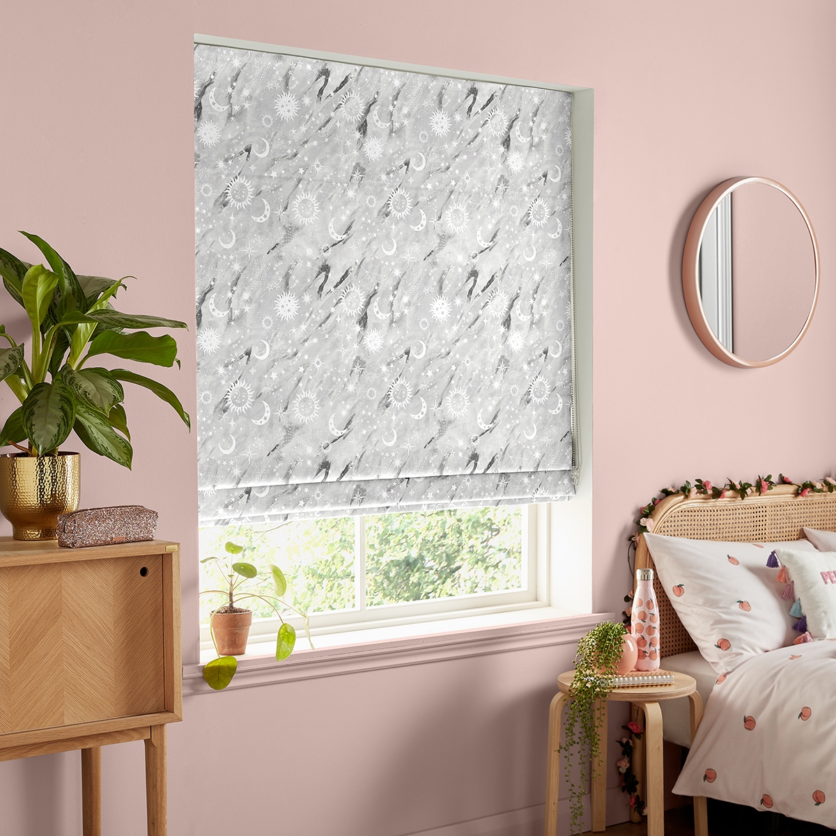 Product photograph of Marble Celestial Stone Roman Blind from Choice Furniture Superstore.